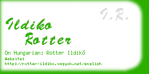 ildiko rotter business card